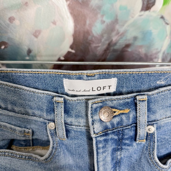 LOFT High Rise Slim Fit Jeans (0/25) - Picture 3 of 4